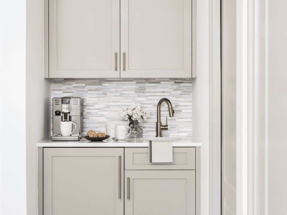 Creamy White Kitchen Cabinets in DC Kitchen Remodel