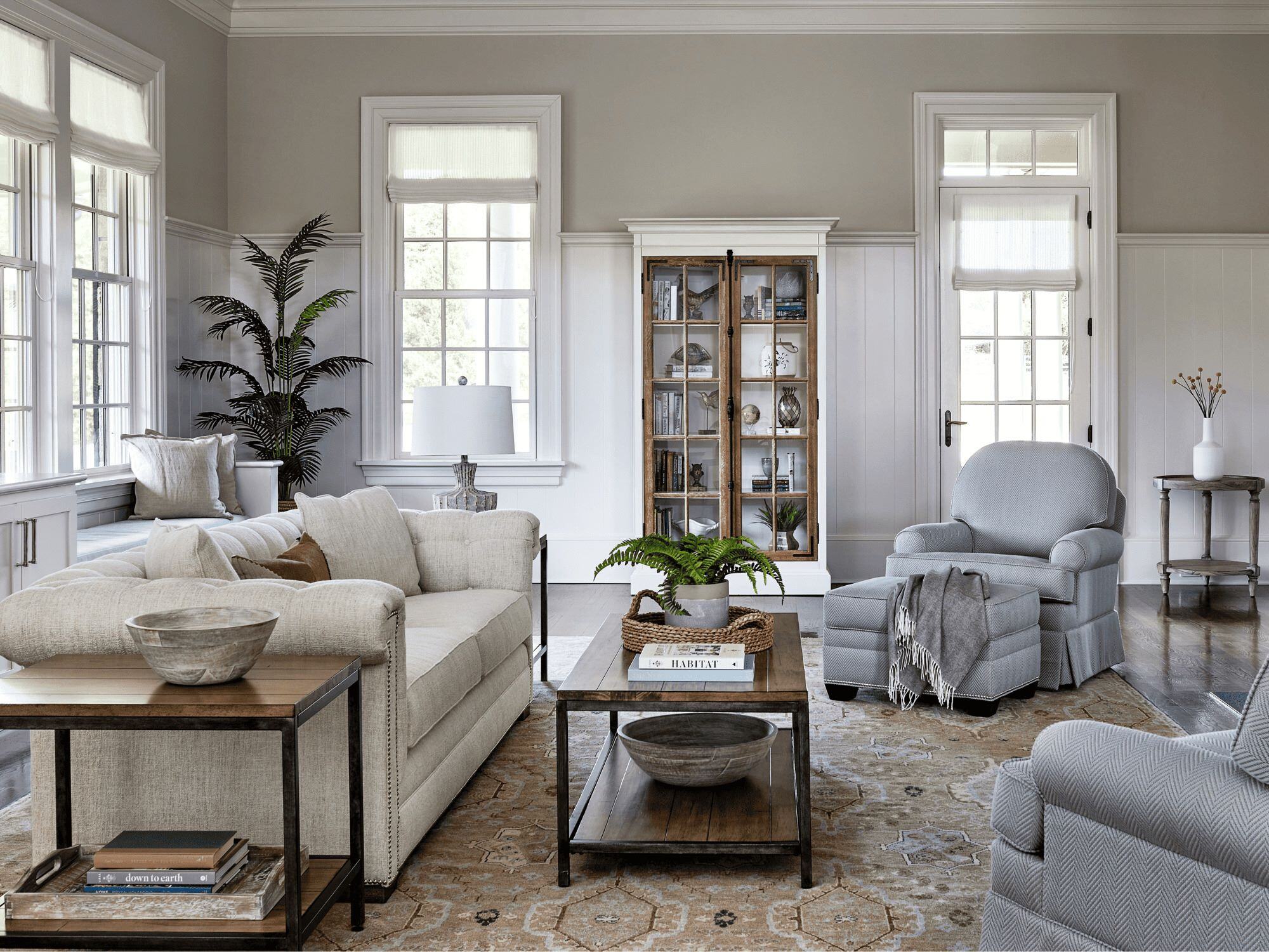 Interior of Remodeled DC Home with Large Windows and Moulding